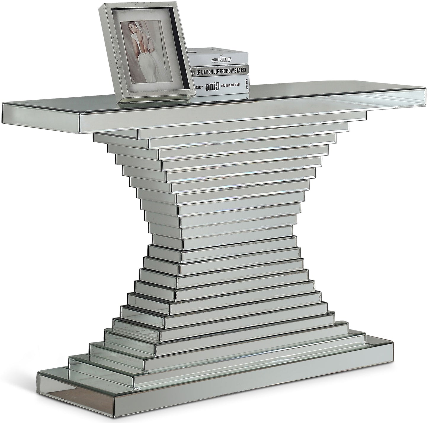 Nexus - Console Table - Pearl Silver