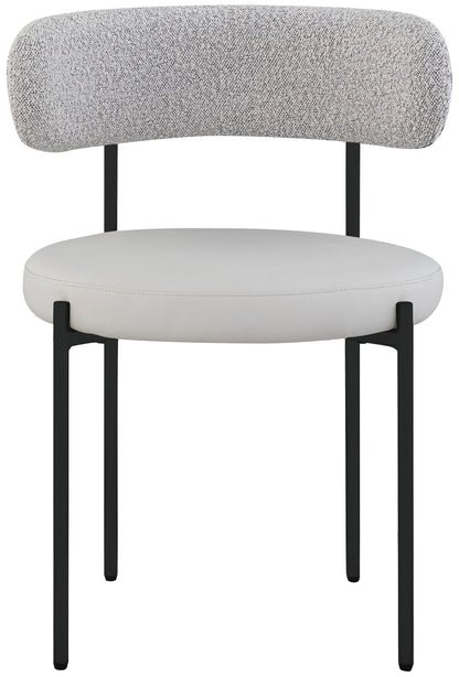 Beacon - Faux Leather Dining Chair With Black Legs (Set of 2)