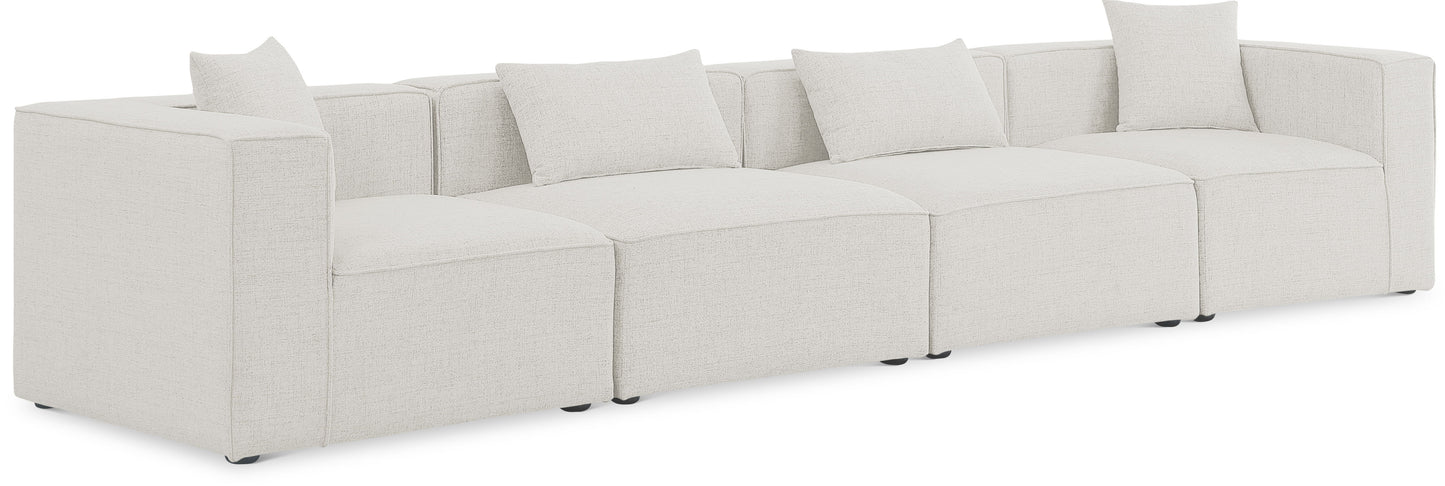 Cube - Linen Modular 4 Seat Sofa