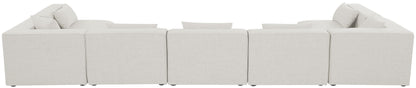 Cube - Linen 7 Piece Modular U-Shaped Sectional