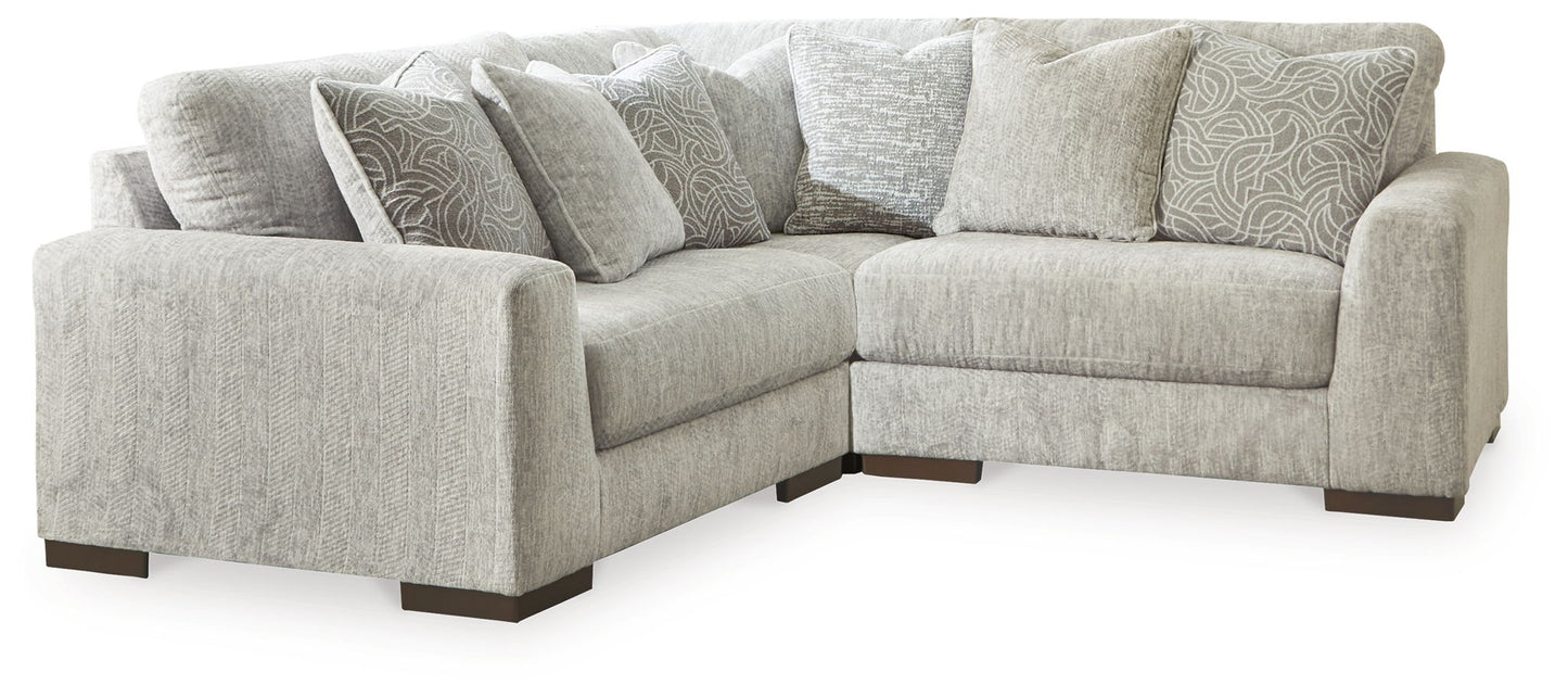 Regent Park - 3-Piece Sectional - Pewter