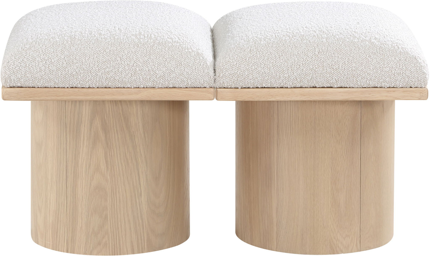 Pavilion - 2 Piece Modular Bench With Natural Base