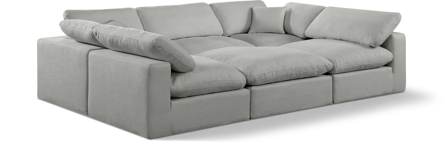 Comfy - 6 Piece Linen Sectional
