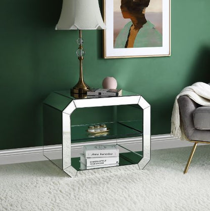 Dominic - 20" Accent Table - Mirrored