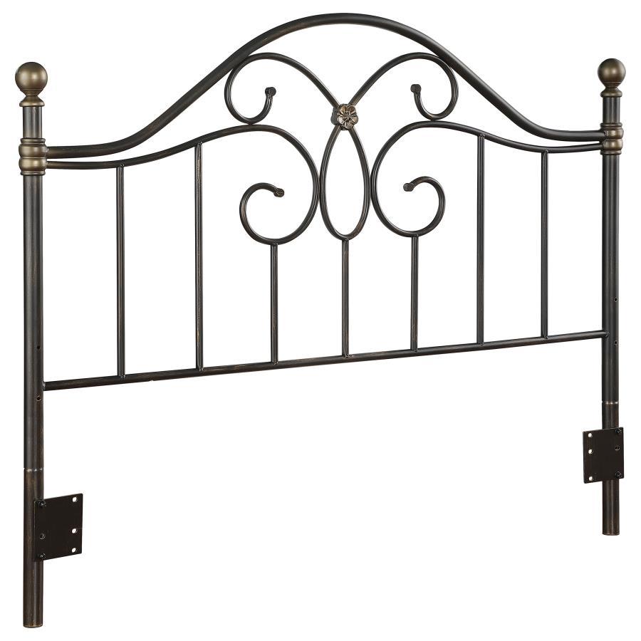 Bailey - Metal Queen / Full Open Frame Headboard - Black