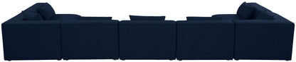 Cube - Linen 7 Piece Modular U-Shaped Sectional