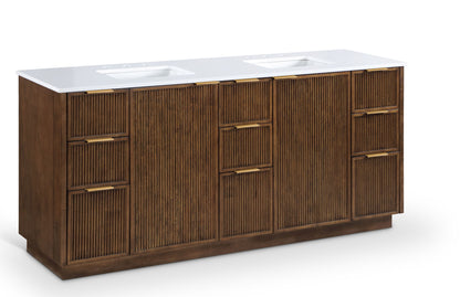 Willard - Engineered Stone And Solid Wood Bathroom Vanity
